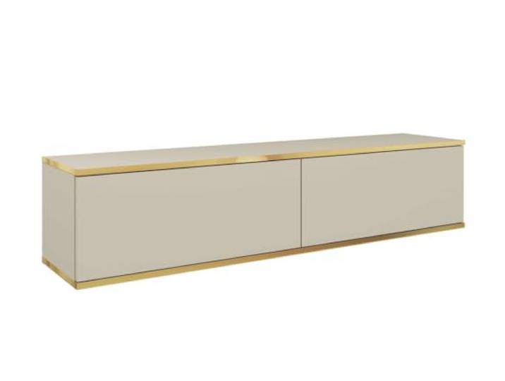 Muebles Slavic Gold, 135 cm, moderner TV-Schrank, TV-Möbel, verschiedene Farben, Wohnzimmermöbel, moderner Stil (Beige)