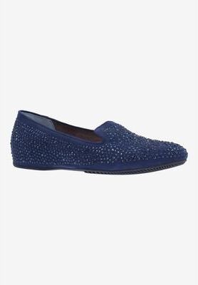 Women's Hanuko Flats And Slip Ons by J. Renee in Navy (Size 8 M)