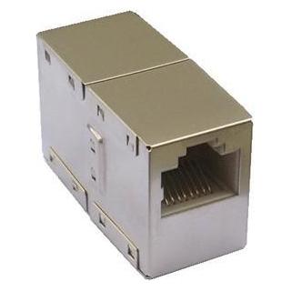 Datacom Connector 2 x RJ45 STP Cat5E (silver) (Netzwerk Kupplung) (502710089)