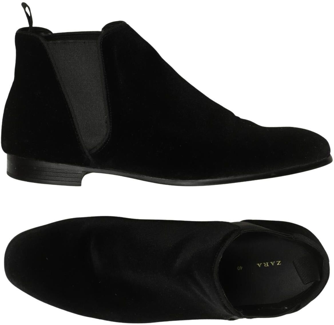 Zara Herren Stiefel, Schwarz, Gr. EU 40, kein / Etikett - Second Hand