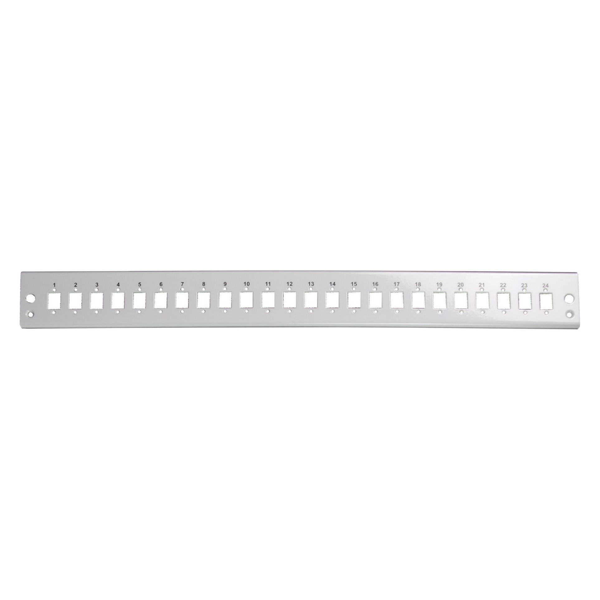 EFB Elektronik Frontblende 24 x SC simplex oder E2000 simpl., MTRJ oder LC duplex, schwarz (VSB-FP-SW-24SC-S)