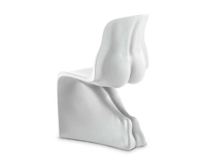 CASAMANIA chaise HER (Blanc opaque RAL 9016 - Polyéthylène)