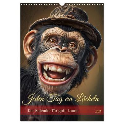 Jeden Tag ein Lächeln (Wandkalender 2027 DIN A3 hoch), CALVENDO Monatskalender