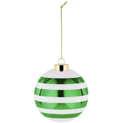 Alessi Delight Weihnachtsbaumkugel grün/weiß