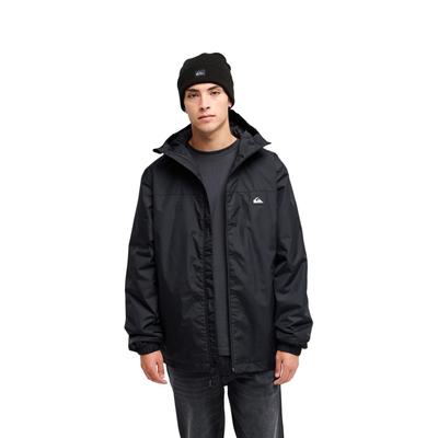 Funktionsjacke QUIKSILVER "Overcast 3K Insulated", Herren, Gr. L, schwarz, Obermaterial: 100% Nylon., Jacken Funktionsjacke