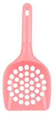 Inspired Living Easy Sift Durable Cat Litter Scoop For Fast Waste Cleaning pink
