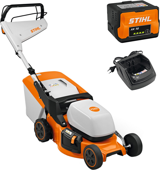STIHL RMA 248 T - Tagliaerba trazionato con batteria AK 10 - 36V 2Ah - Taglio 46 cm