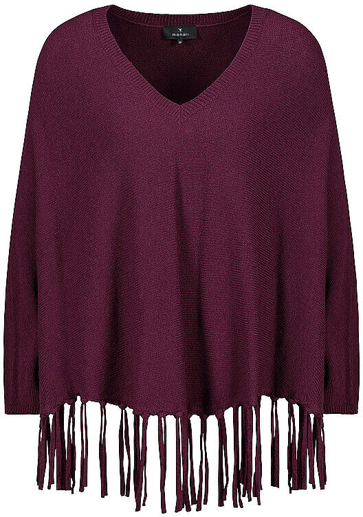 MONARI Poncho - Cape  dunkelrot   36 36