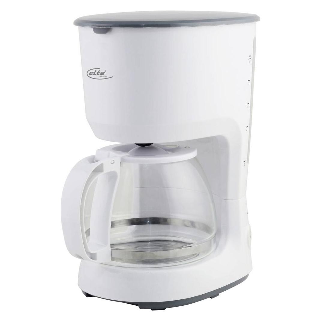 Elta KM-750.16 Kaffeemaschine Weiss Fassungsvermögen Tassen=10 Glaskanne, Warmha (KM-750.16)