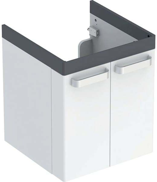Geberit Renova Comfort Select 808530000 53x62x52,5cm, meuble vasque, blanc / graphite
