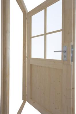 Einzeltür für Gartenhaus 28 mm SKAN HOLZ 78,5x179,5 cm natur