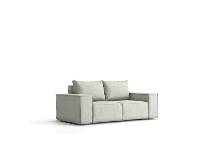 Kaiser Möbel Gartensofa Sofa Für Den Garten Sonne Hellgrau, Holz, 180x73x88 cm, Gartenmöbel, Loungemöbel, Gartensofas & Loungesofas