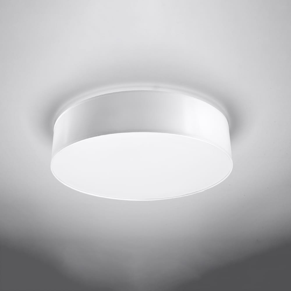 Sollux Lighting Plafonnier PVC Blanc E27 4 Arena Blanc 55x0x55cm