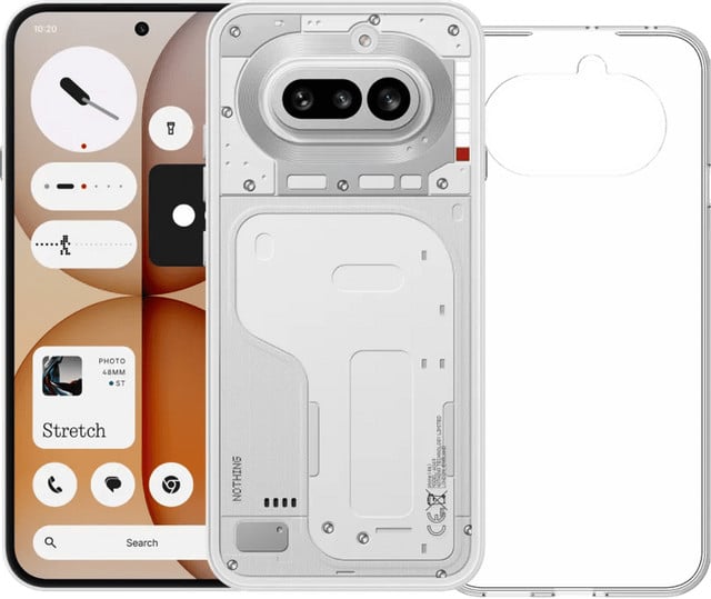 Nothing Phone (4a) 128GB 5G Wit met Transparante BlueBuilt Back Cover