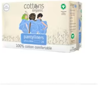 Cottons Pantyliners Ultra Fine Pantyliners 100% Cotton 24 Units