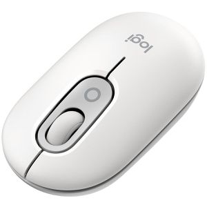 Logitech Maus Pop Mouse, Wireless Mouse, 4 Tasten, 4000 dpi, kabellos, weiß