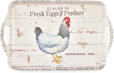 "Pimpernel On The Farm Large Melamine Handled Tray - 17.75"" x 13"""