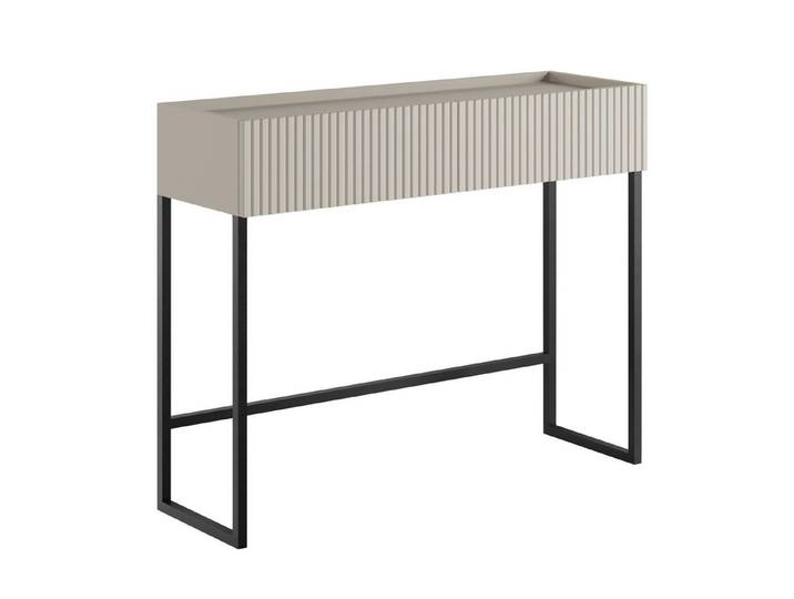 Compleo Konsolentisch mit 2 Schubladen, geriffelter front KELLY, Elegant design