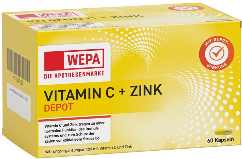 Wepa Vitamin C+Zink Kapseln 60stk