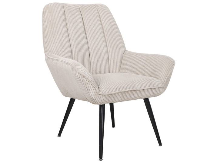 Cantus Sessel, Schwarz, Beige, Metall, 80x96x76 cm, Wohnzimmer, Sessel, Sonstige Sessel