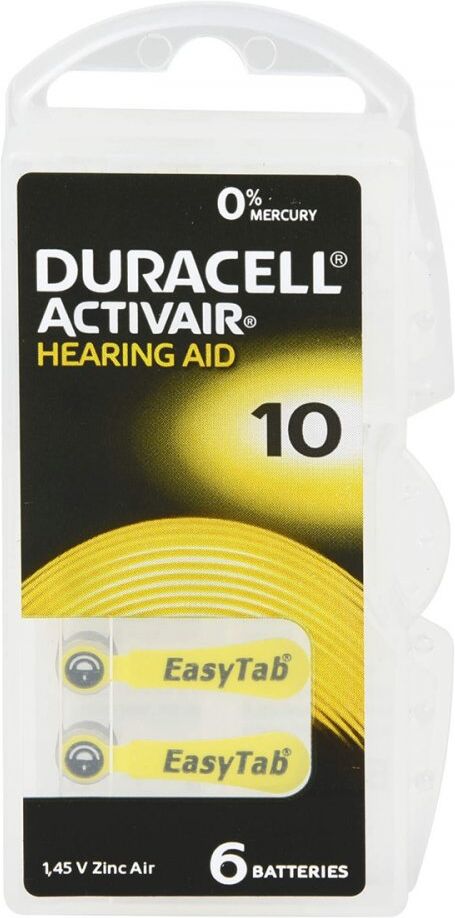 Batterien für Hörgeräte Duracell 10 6stk