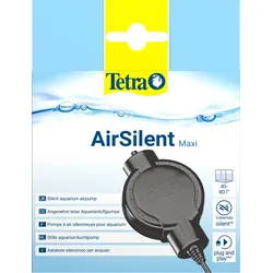 TETRA AirSilent Maxi, extrem leise Luftpumpe für Aquarien von 40 bis 80 l