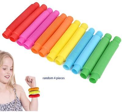 Discount Dollar Deals Mini Pop Tube Sensory Fidget Toy Heavy Duty Educational Toy For Stress Relief And Building Fun a