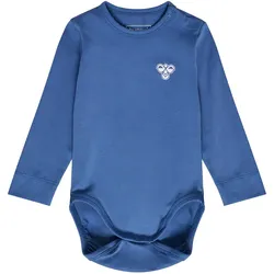 hummel hmlMINI Solid Bee langarm Baby-Body 7379 - dutch blue 62