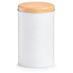 Vorratsdose Scandi 1370 ml Metall Weiß