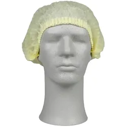 Einweghaube Abena Haarnetz Classic PP gelb L CAT 1, CE, lebensmittelecht, latexfrei, 200 Stück/Box