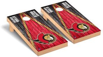 Skip's Garage Ottawa Senators NHL Triangle Cornhole Board Set