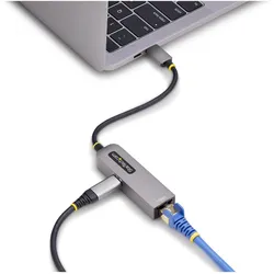 StarTech Ethernet Adapter (USB-C, USB-C 3.2 Gen 1, RJ45 (1x), RJ45 Gigabit Ethernet (1x)), Netzwerk Adapter, Grau