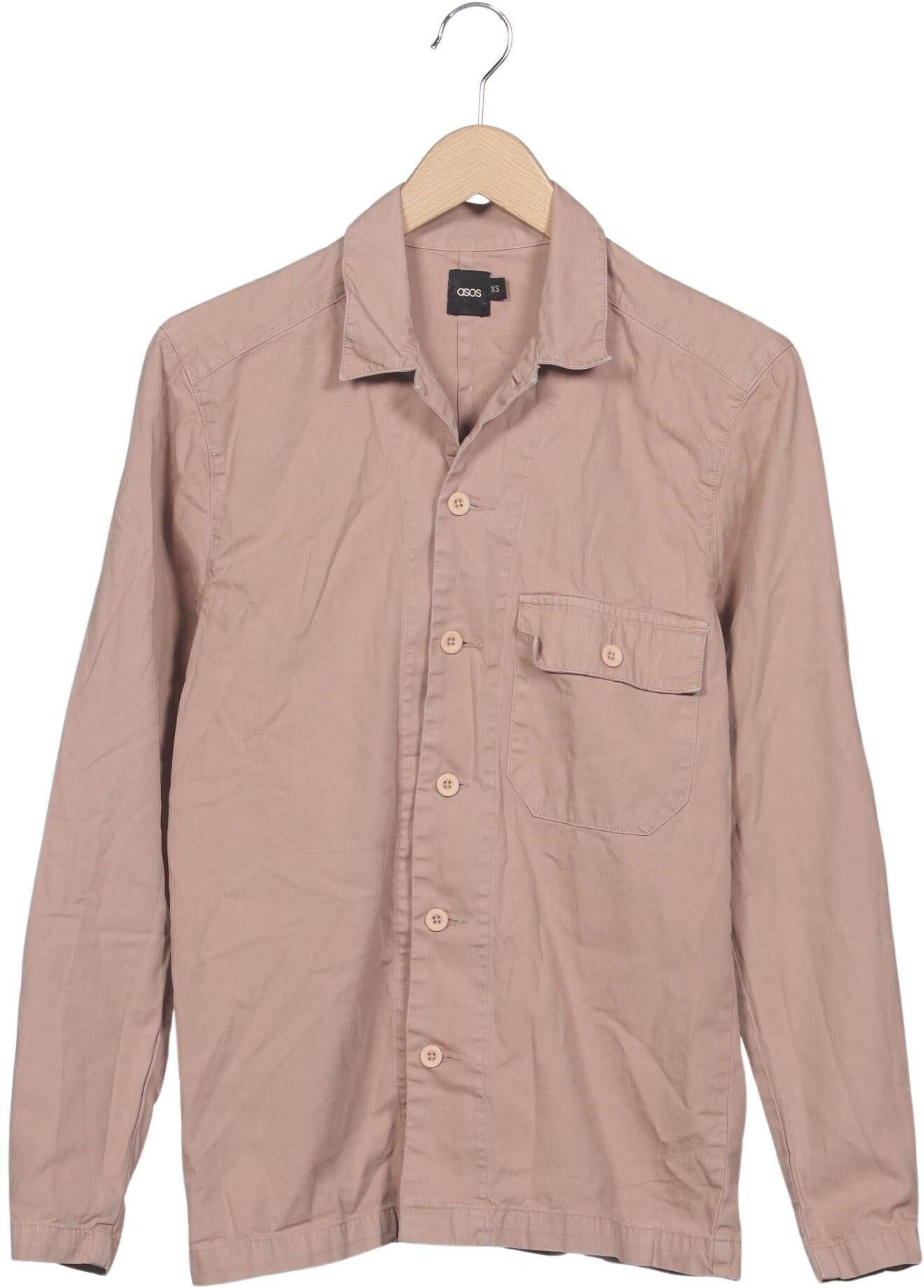 asos Herren Jacke, Beige, Gr. XS, Baumwolle - Second Hand
