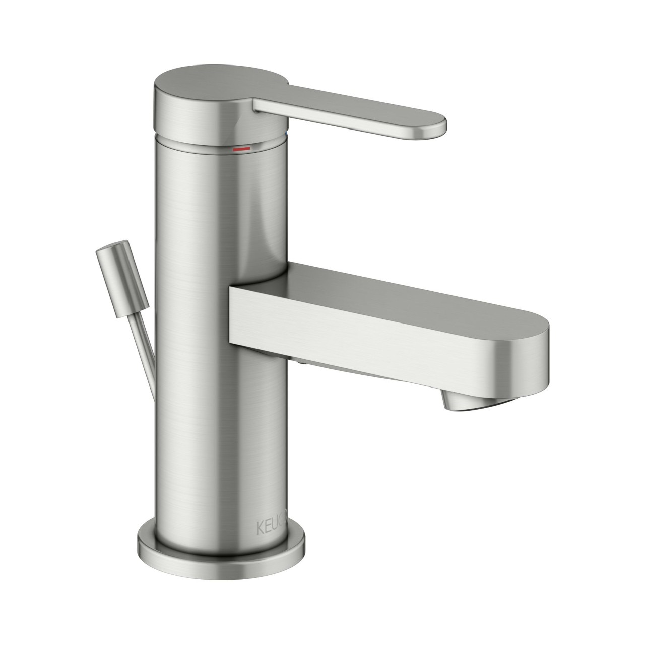 Keuco Waschtischarmatur 60 IXMO 59504 m.Zug.-Ablgrt. Flat, Ros r/e Edelst.-fin, 59504063000 59504063000