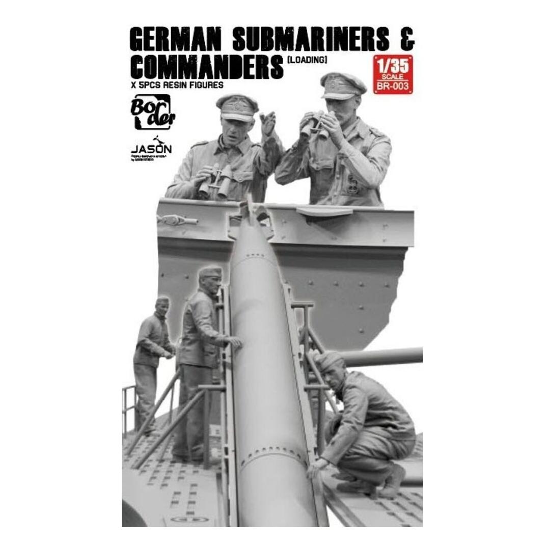 Border Model German Submarines & Commanders (Loading) 5 pcs Resin Figures (BR-003)