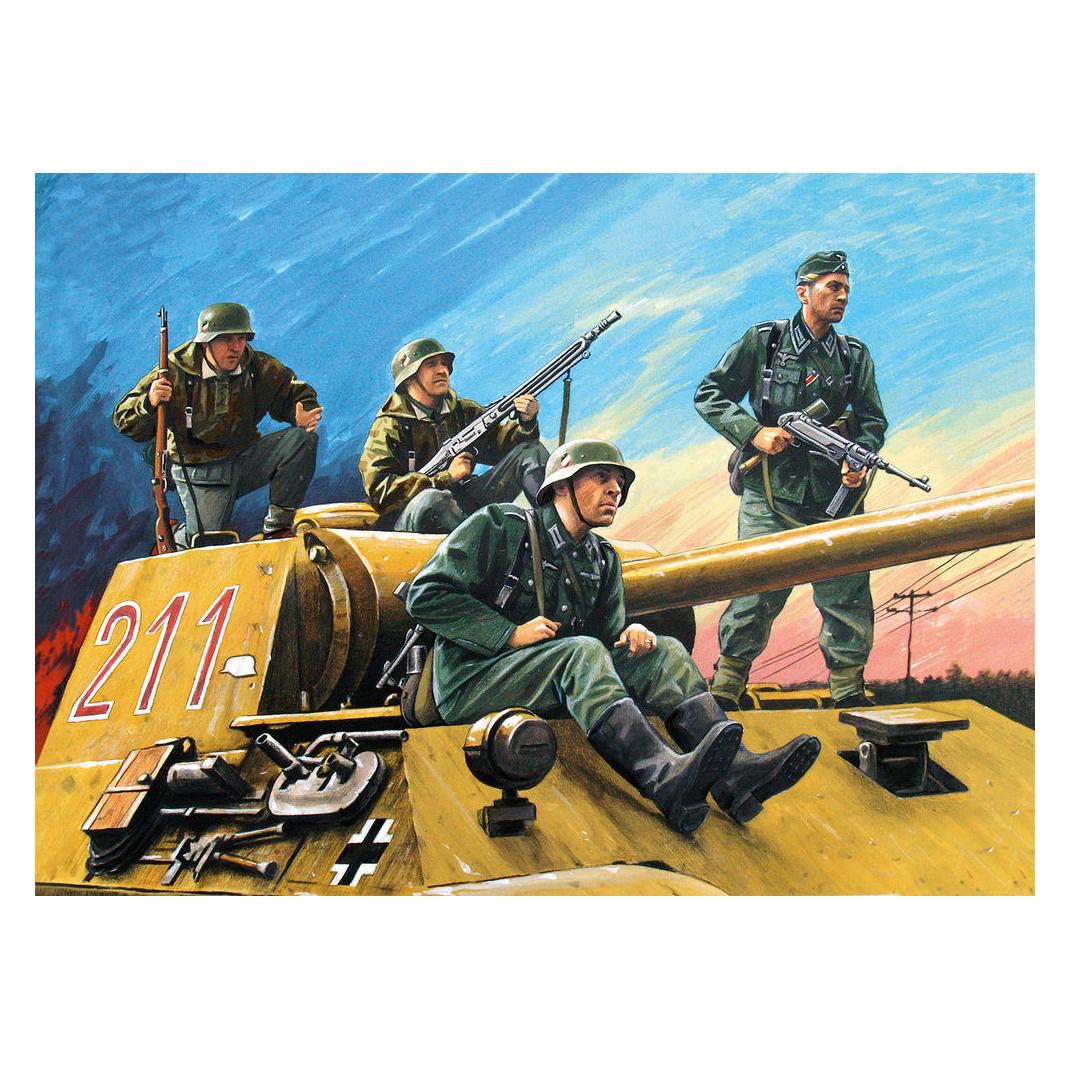 ICM German Tank Riders (1942-1945)(4Figures) (35634)