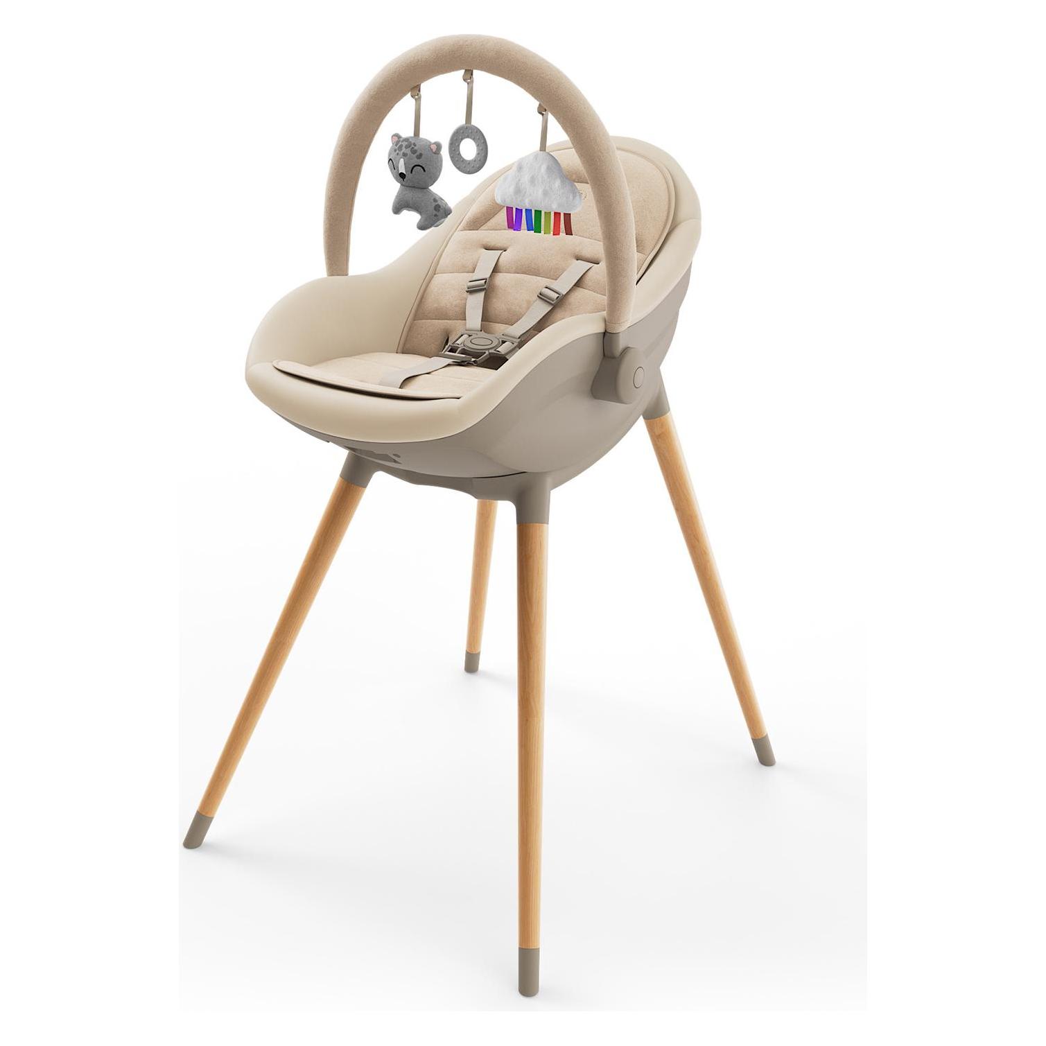 KinderKraft high chair 2in1 FINI UP beige (Hochstuhl) (62615337)