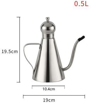 Friendly Fresh Finds Stainless Steel Olive Oil & Vinegar Dispenser Sleek Condiment Storage Bottles For Kitchen Organization 500ml