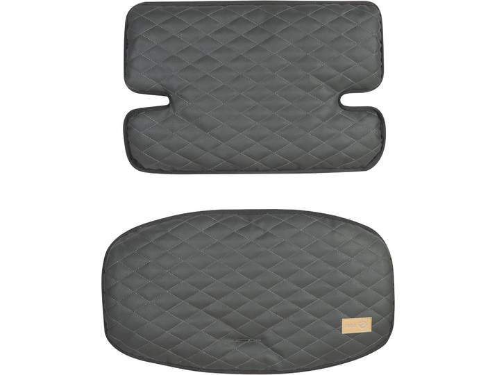 Sitzverkleinerer ROBA Sit Up Luxe, graphite gesteppt, 2-teilig , grau (graphite), Obermaterial: 100% Polyurethan. Rückseite: 100% Polyurethan. Füllung: 100% Polyester, Kinder-Sitzauflagen, Sitzverkleinerer