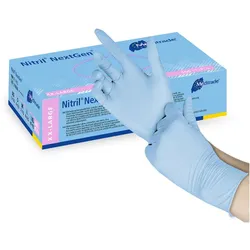 Meditrade Nitril NextGen Untersuchungshandschuhe blau Gr. XXL 100 St