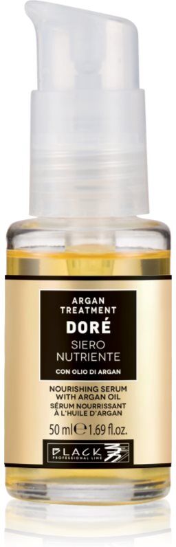 Black Professional Line Line DORÉ Nourishing Argan Oil Sérum sérum capillaire à l'huile d'argan 50 ml