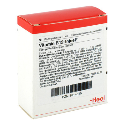 Biologische Heilmittel Heel GmbH VITAMIN B12 INJEEL Ampullen 10 St 01814615