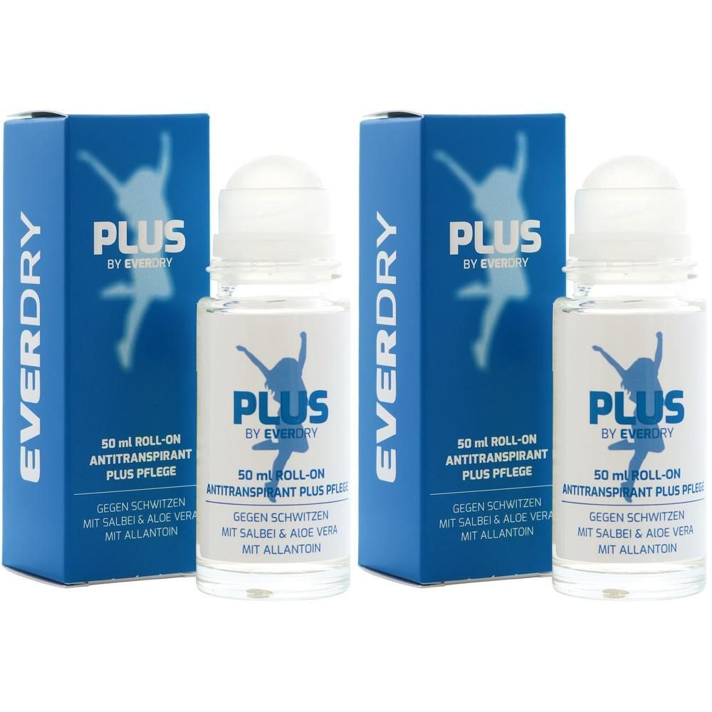 Everdry Antitranspirant Body Plus Pflege Roll-on 2x 2x50 ml Körperpflege