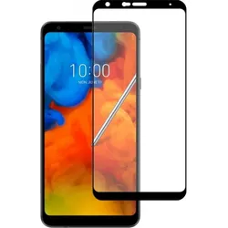 Screenguard LG Q Stylus Full Screen Panzerglas Schutzfolie 2.5D 9H (LG Q Stylus), Smartphone Schutzfolie, Schwarz
