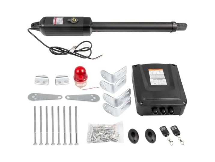 VEVOR Ouvre-porte automatique électrique\, capacité 380 kg\, ouvre-porte battant unique\, longueur 5\,5 m\, vitesse 16 mm/s\, 80 W\, avec télécommande\, opérateur de porte pour garage ferme mailles de chaîne