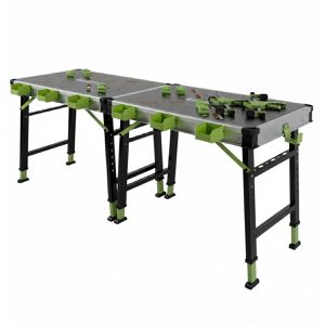 Trutzholm Arbeitstisch 1609901, höhenverstellbar, 85 x 73-88,5 x 60cm, Holz, klappbar, 2 Stück