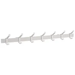 Hermeta Wandgarderobe Alu.F1 ma silber 7 Hut-/Mantelhaken L.1050mm