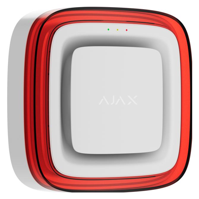 Ajax EN54 FireProtect (Sounder/VAD) (8EU) ASP white | Wireless fire alarm sounder combined with... (3614749)
