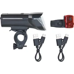 LED Akku-Beleuchtungs-Set 100/50/25 Lux, mit Li-Ionen Akku, aufladbar per USB-C, 220° seitliche Sichtbarkeit