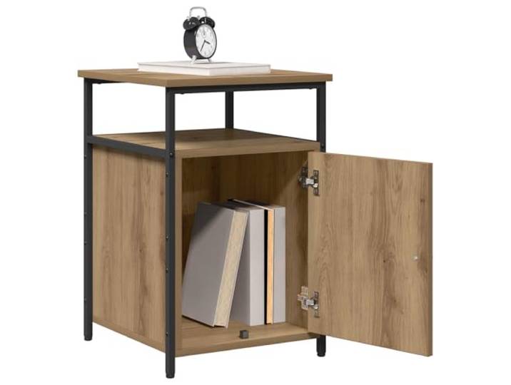KTHLBRH Nachttisch, 2 Stück, aus Holz, handgefertigt, aus Holz, 40 x 42 x Minimalistisches Design, Reißverschlusstür, einfache Wartung, moderner urbaner Stil
